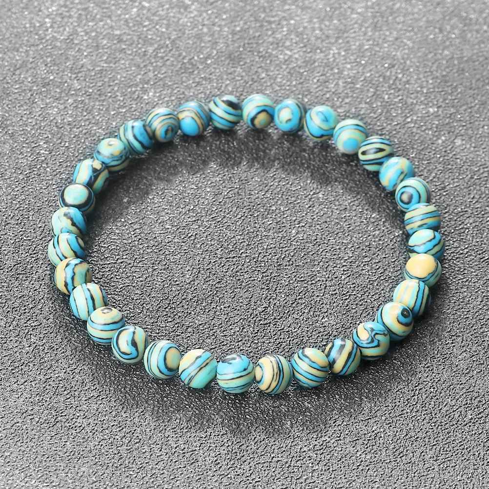 Avria - Blå Malachit Natursten Armband